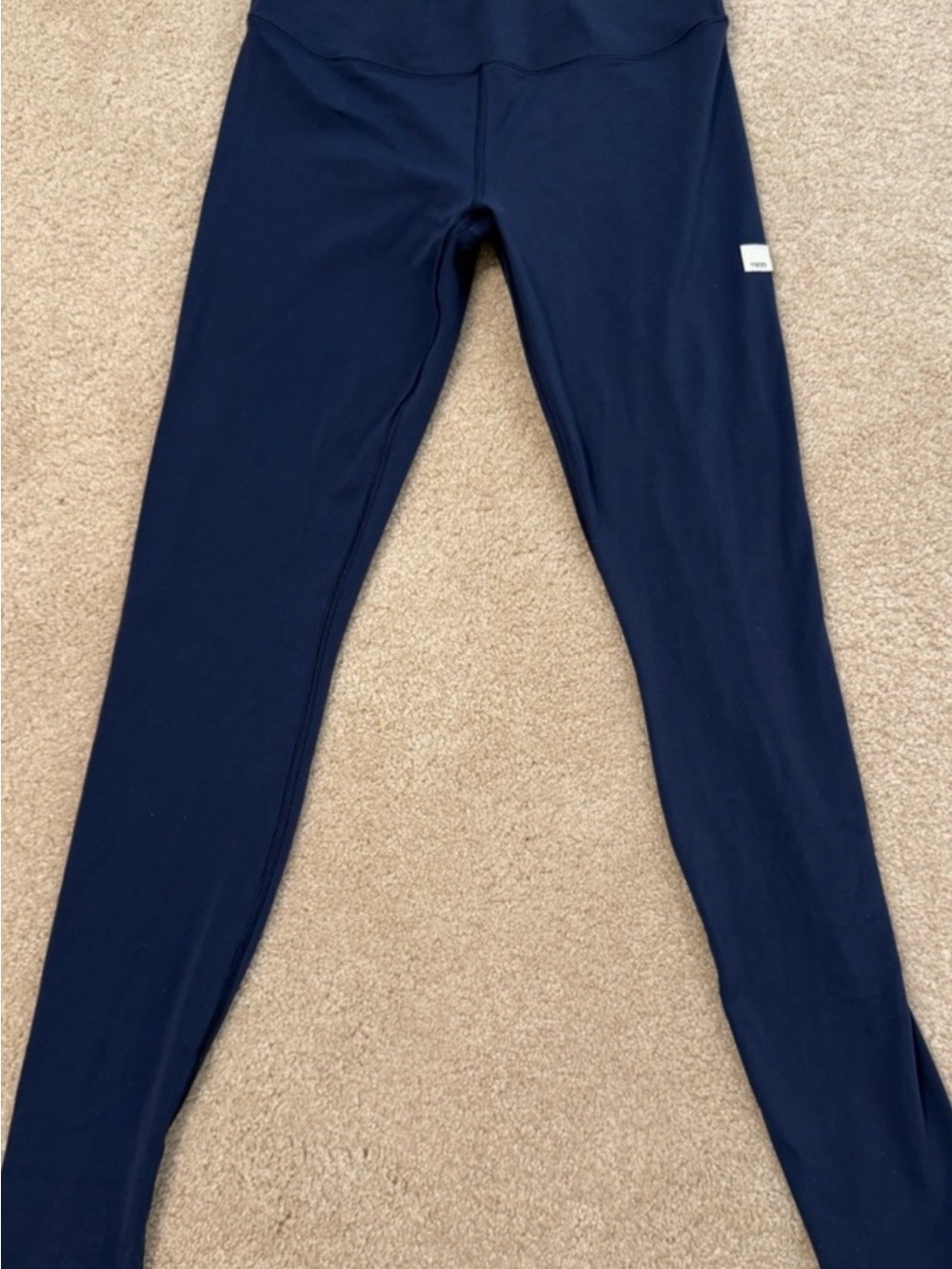 Vuori all the feels low rise navy leggings small